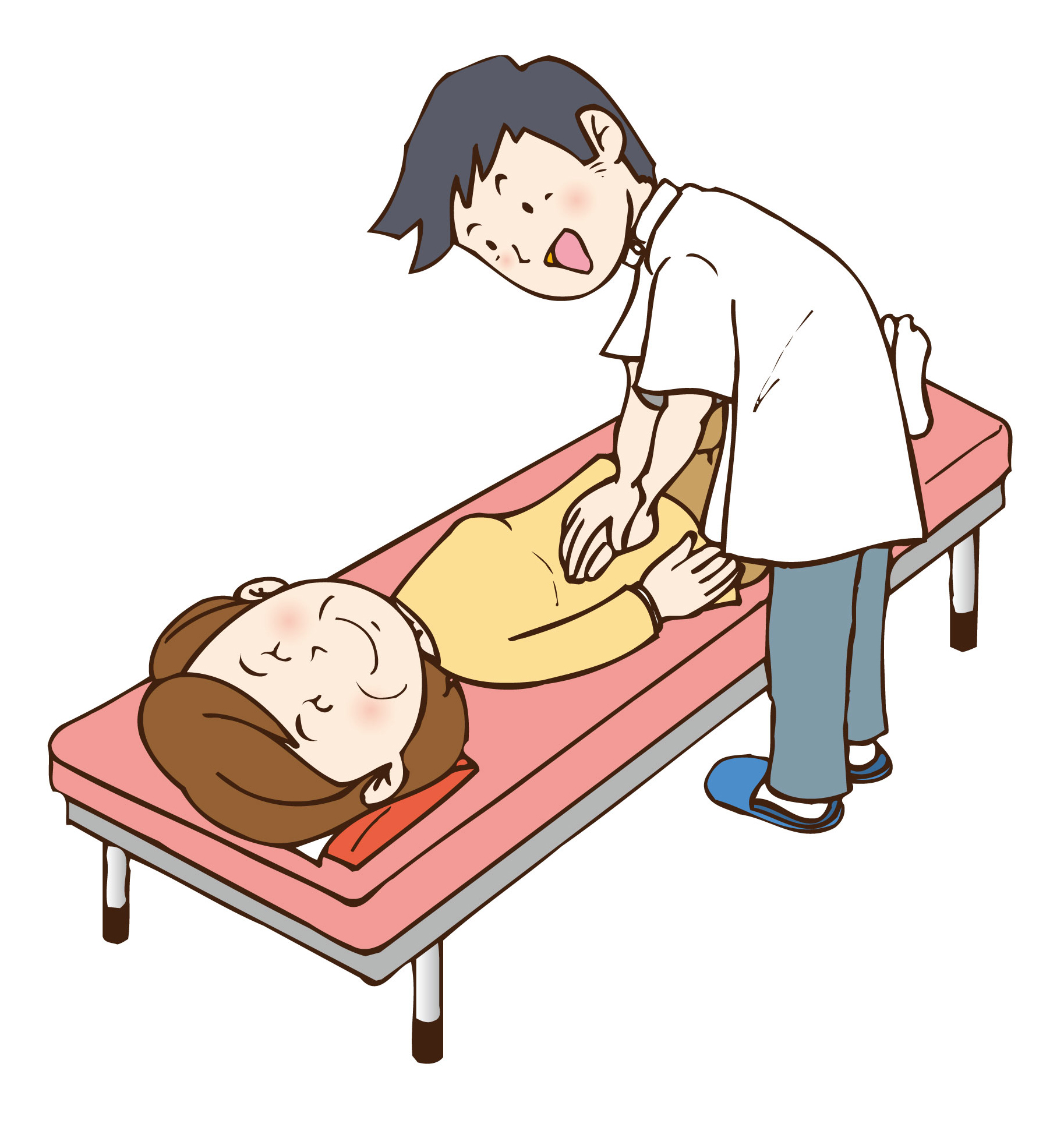 お腹のマッサージ